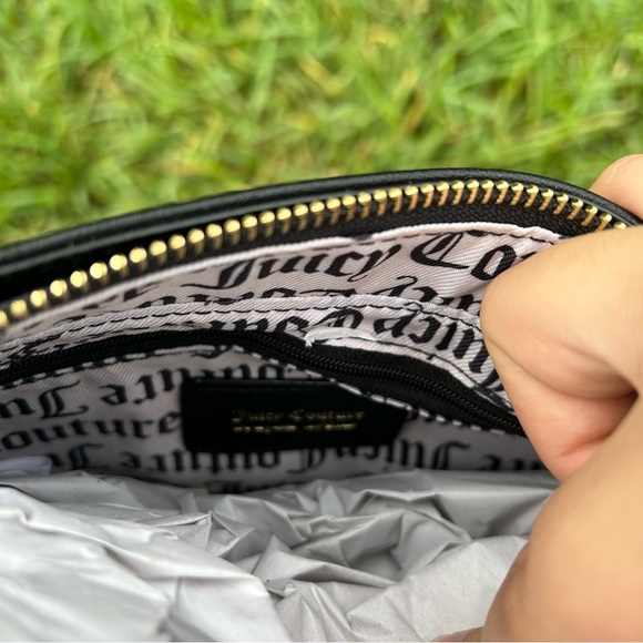 Black Juicy Couture Rhinestone Shoulder Bag - Picture 2 of 2